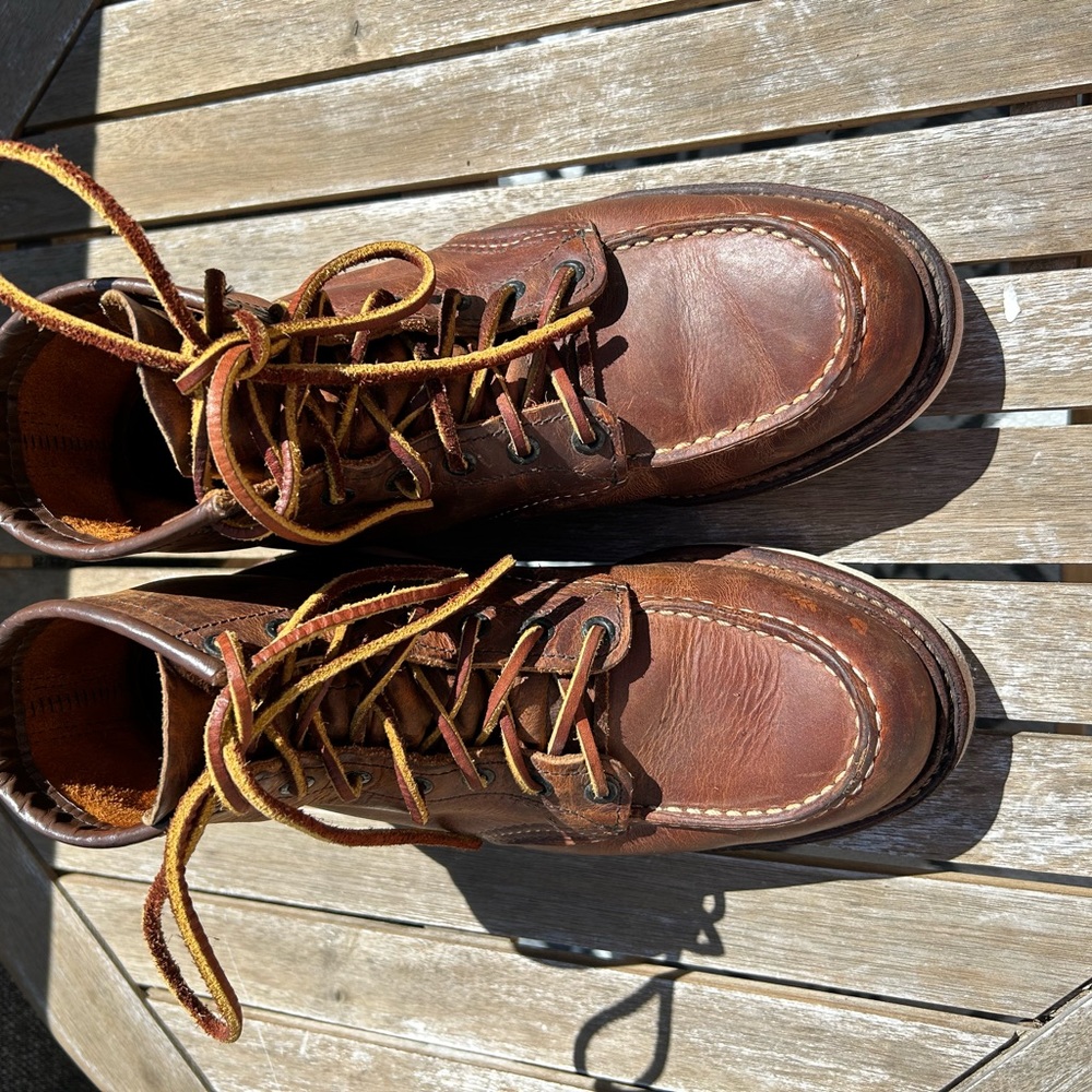 Heritage Style 1907 CLASSIC MOC MEN'S 6-INCH BOOT IN COPPER ROUGH&TOUGH LEATHER.